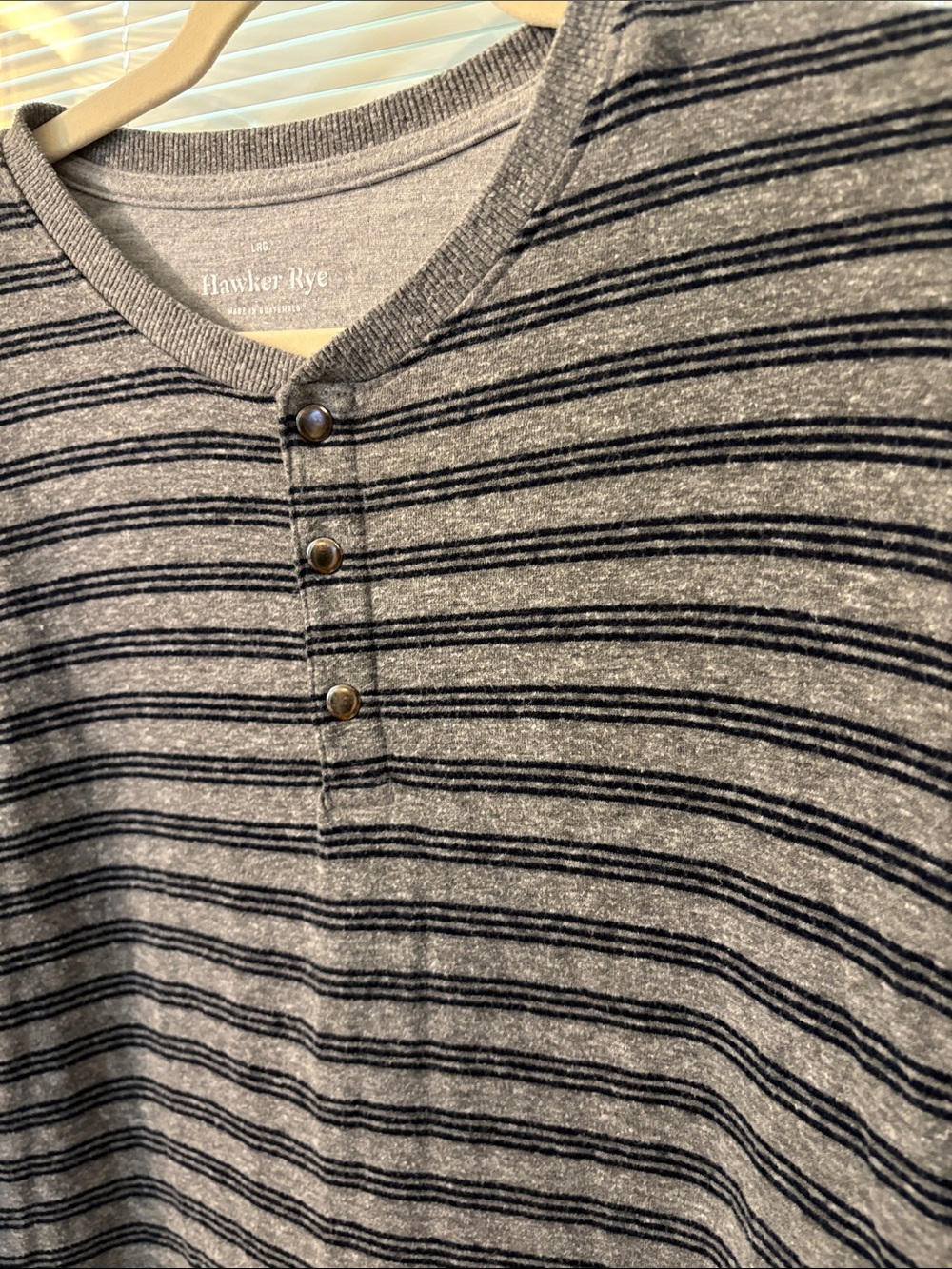 Hawker Rye stripe Henley